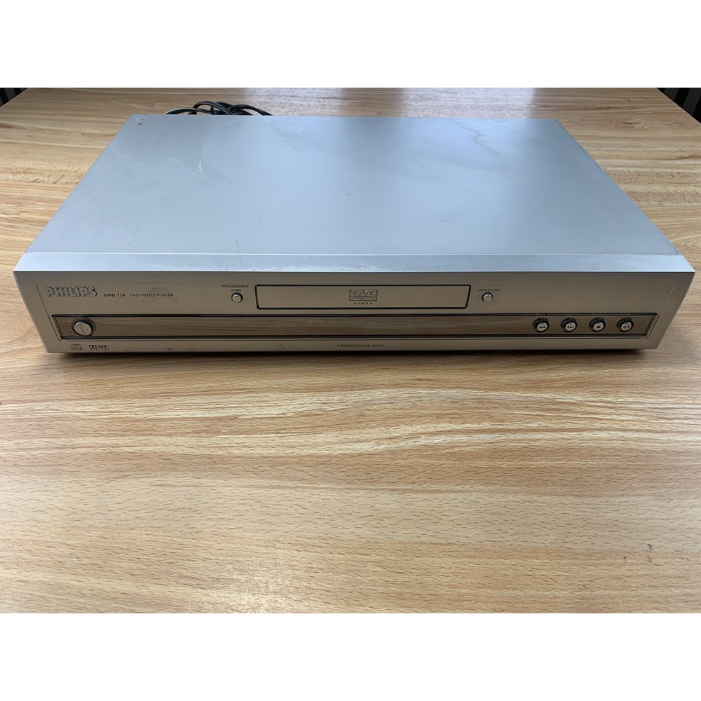 Phillips DVD Player Silver DVD724 Remote Included - Picture 2 of 12